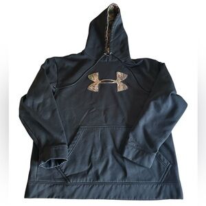 Under Armour Black Camouflage Hooded Sweatshirt Hoodie Men’s XL